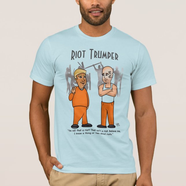 Riot Trumper Light Blue Manar Shirt T Shirt (Framsida)