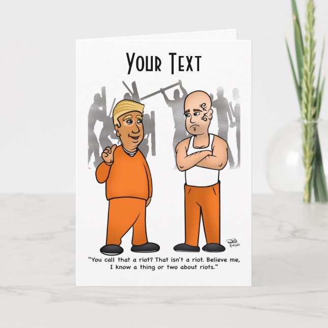 Riot Trumper-mappat gratulationskort Kort (Framsida)