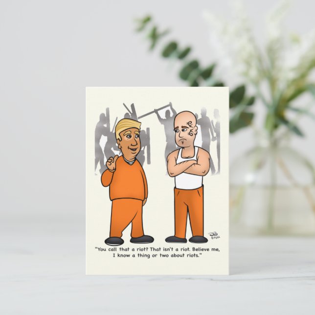 Riot Trumper-vykort Vykort (Stående Fram)