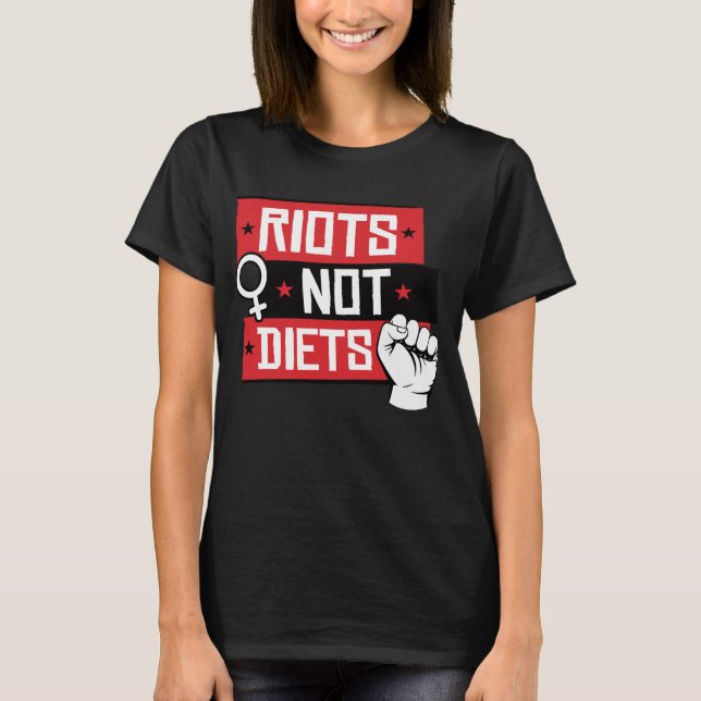 RIOTER SOM INTE DIETS T SHIRT (Framsida)