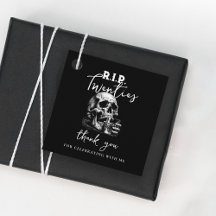 RIP 20 Black Skull Tack Birthday