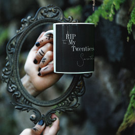 RIP 20: Svarta och vita 30års födelsedag Kaffemugg