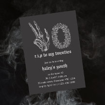 RIP 20-tal Skeleton Funeral 30års födelsedag