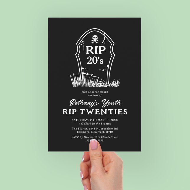 RIP 20-talet 30-års inbjudan (Skapare uppladdad)