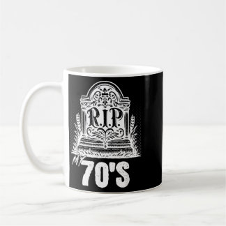 RIP 70-tals Roligt Gravsten Citat Sjuttioårs Födel Kaffemugg