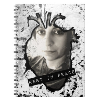 RIP anatomiskt hjärtminne bok Anteckningsbok Med Spiral