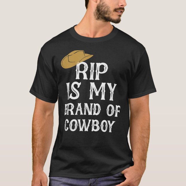 Rip är mitt varumärke i Cowboy Yellowstone Essenti T Shirt (Framsida)