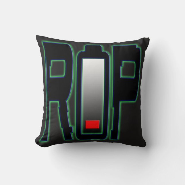RIP-batteri Dekorativ kudde (Framsida)
