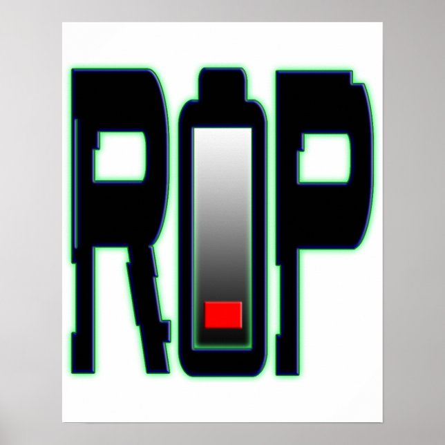 RIP-batteri Poster (Framsidan)