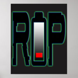 RIP-batteri Poster