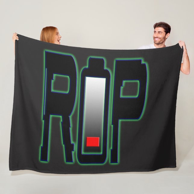 RIP Battery Fleece Blanket, alla storlekar (På plats)