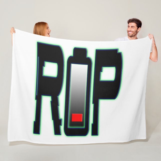 RIP Battery Fleece Blanket, alla storlekar (På plats)