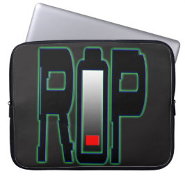 RIP Battery Neoprene Laptop sleeve