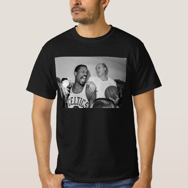 Rip Bill Russell Memories basketball T Shirt (Framsida)