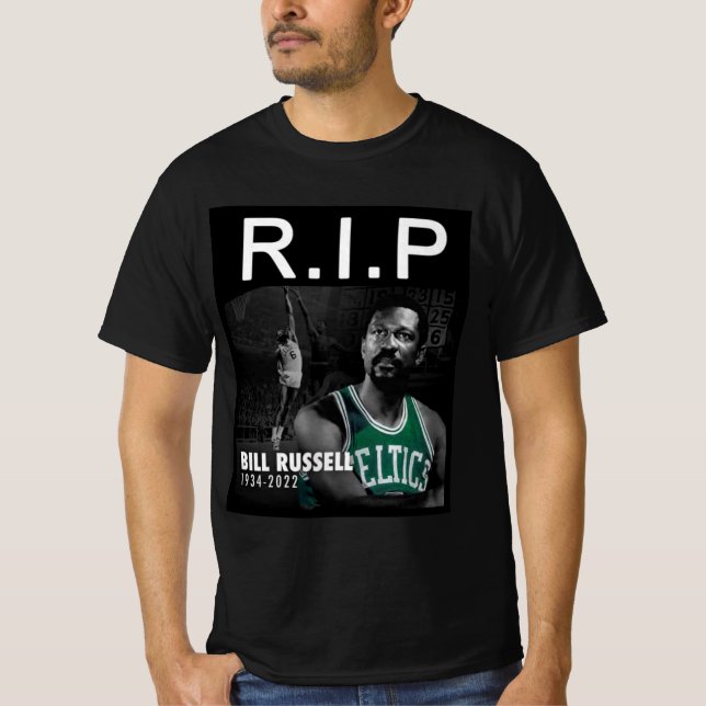 Rip Bill Russell Memories T Shirt (Framsida)