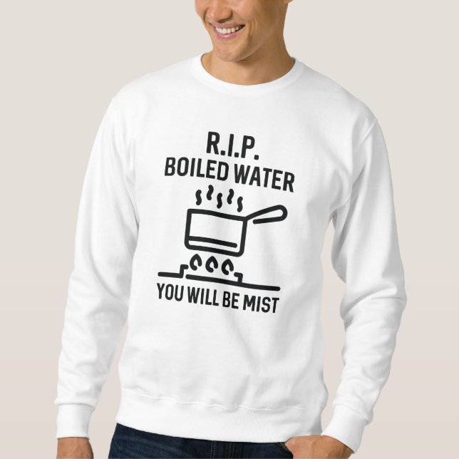Rip Boiled Vatten Lång Ärmad Tröja (Framsida)