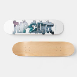 Rip Curl Stänk Surfa Up Script Slogan Mini Skateboard Bräda 18,5 Cm