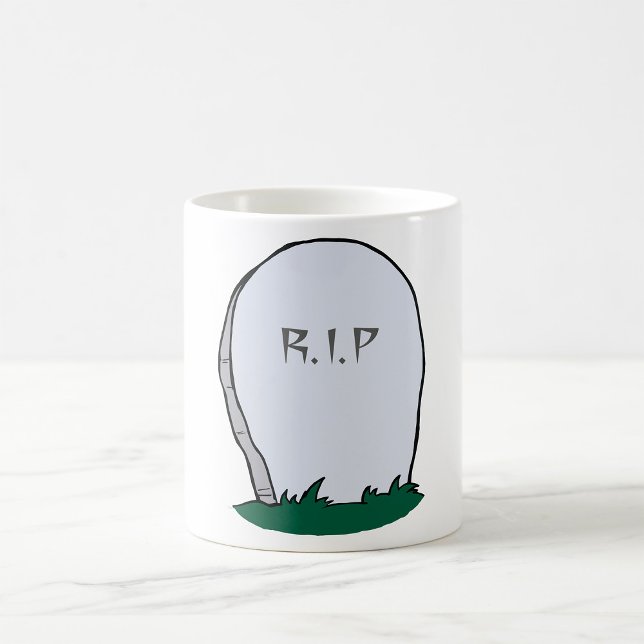 RIP Gravestone Cemetery Coffee Mugg (Skapare uppladdad)