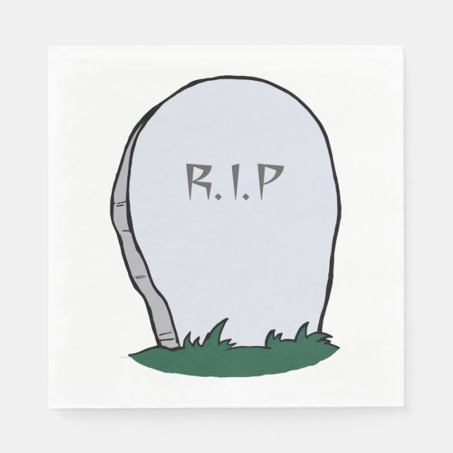 RIP Gravestone Pappersservett (Framsidan)