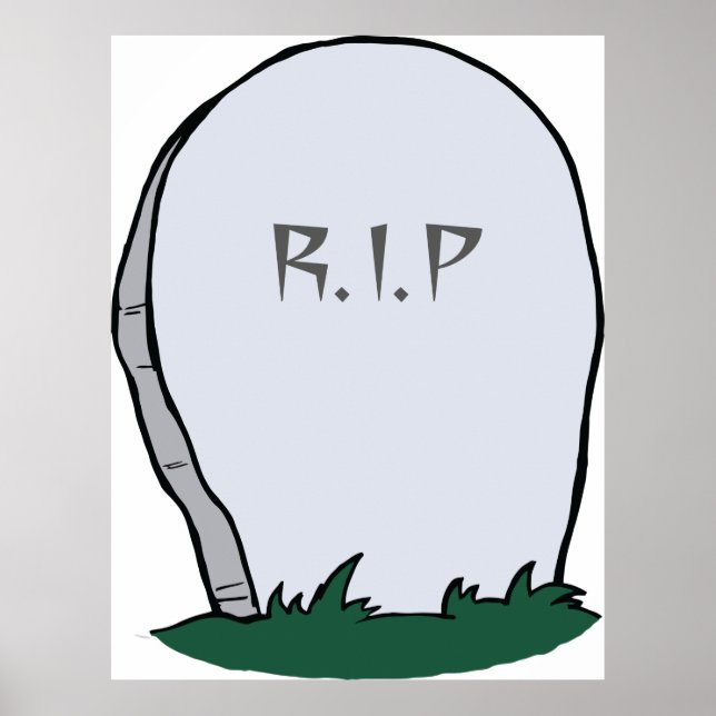 RIP Gravestone Poster (Framsidan)