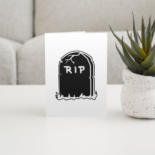 RIP-Gravsten-anteckningskort Kort