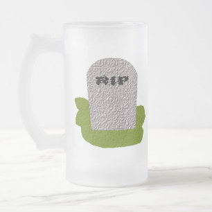 RIP Gravsten Frostat Glass Mugg
