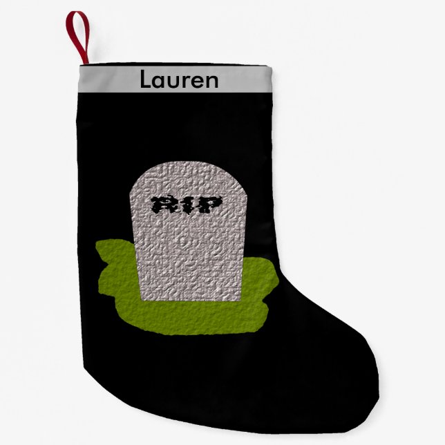 RIP Gravsten-julklapp Liten Julstrumpa (Framsidan)