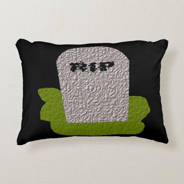 RIP Gravsten Pillow Prydnadskudde (Framsidan)
