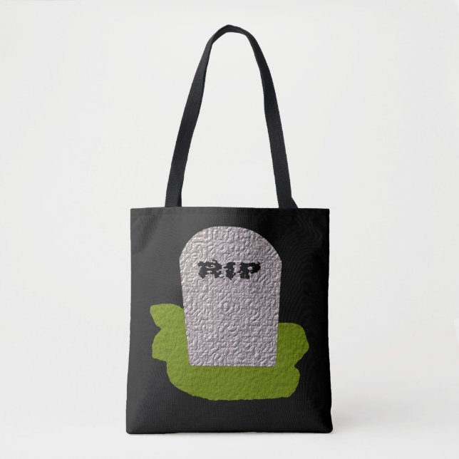RIP Gravsten Tote Bag Tygkasse (Framsida)