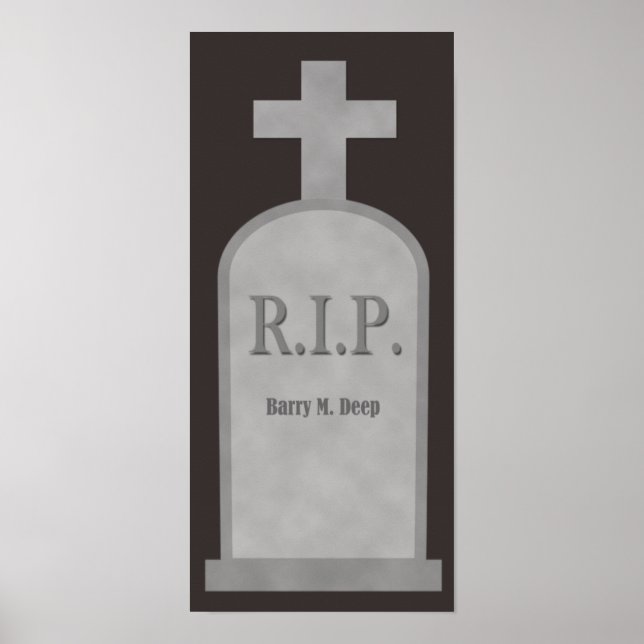 RIP Halloween Barry M. Deep Gravsten Poster (Framsidan)