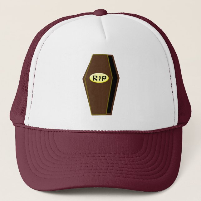 RIP Halloween Coffin of Doom Hat Keps (Framsida)