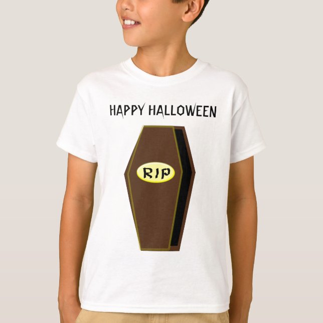 RIP Halloween Coffin of Doom Kids Anpassningsbar T Shirt (Framsida)