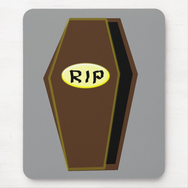 RIP Halloween Coffin of Doom Mousepad Musmatta (Framsidan)