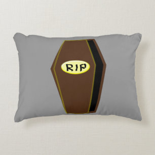 RIP Halloween Coffin of Doom Pillow Prydnadskudde