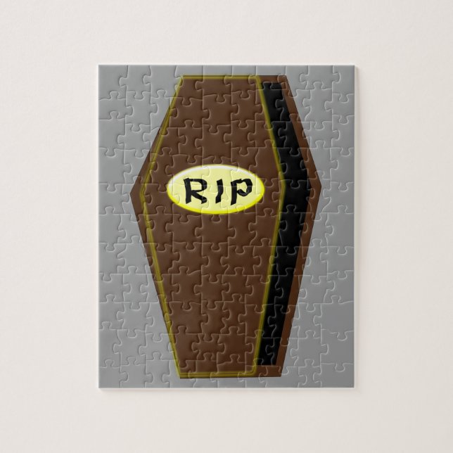 RIP Halloween Coffin of Doom Puzzle Pussel (Vertikal)