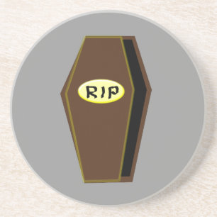 RIP Halloween Coffin of Doom Underläggs Underlägg Sandsten
