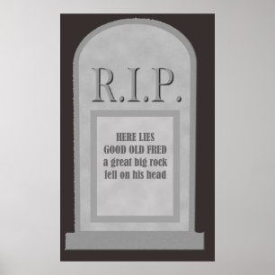 RIP Halloween här Ljuger Fred Gravsten Poster