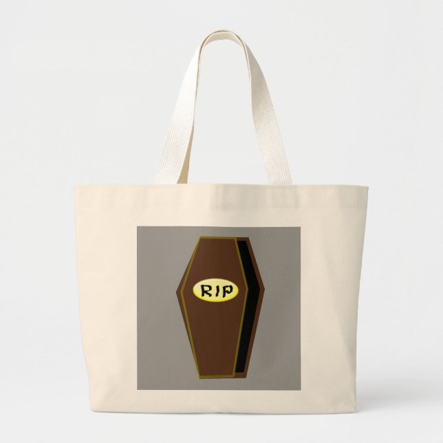 RIP Halloween-kaffe av Doom Tote Bag Jumbo Tygkasse (Framsidan)