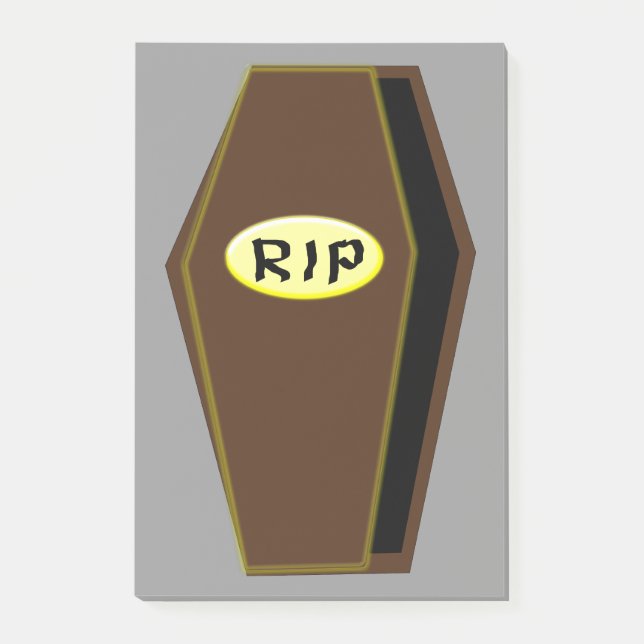 RIP Halloween Kista av Fördömelse Post it notes Bl Post-it Block (Framsida)