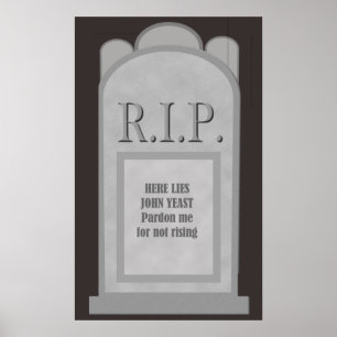 RIP Halloween Ljuger J. Poster i östra Gravsten