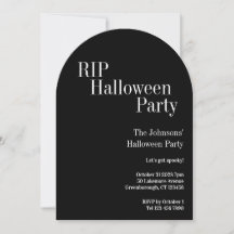 RIP Halloweenfest Svart och Vitt