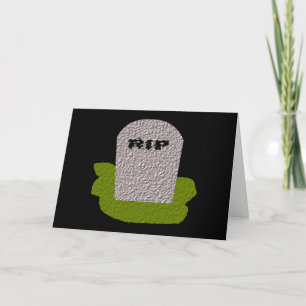 RIP-hälsningskort för Gravsten Kort