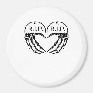 Rip, Hjärtformade design gjord av Gravestones, en Magnet