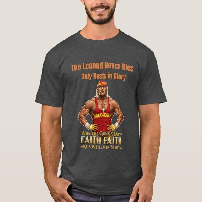 RIP Hulk Hogan - Hulkamania Forever Tee (Framsida)