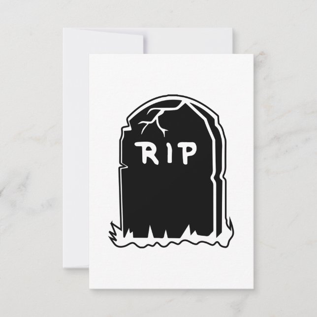 RIP-inbjudningar till Gravsten Inbjudningar (Framsida)