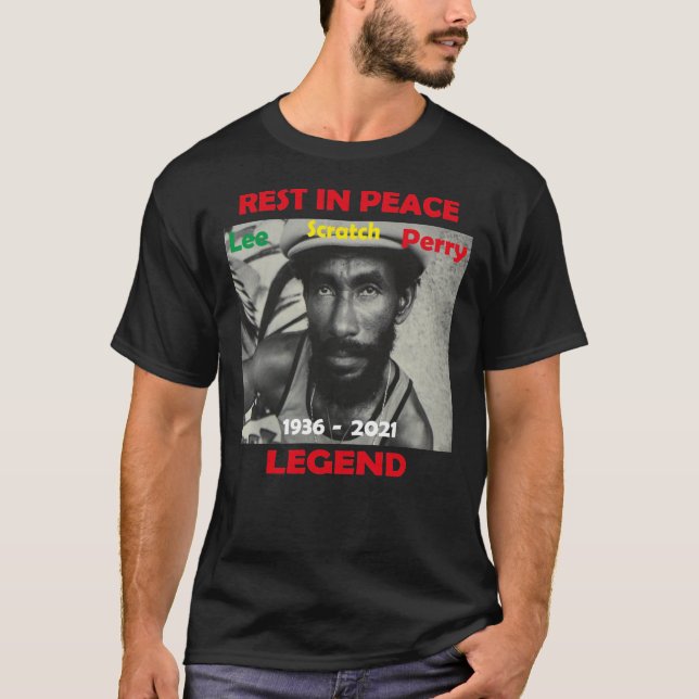 RIP Lee Scratch Perry t shirt, Lee Scratch perry d Shirt (Framsida)