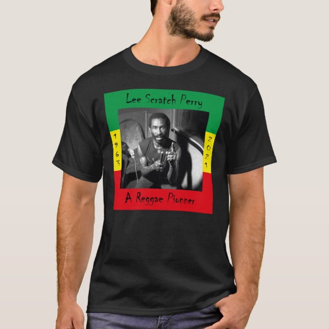 RIP Lee Scratch Perry t shirt, Lee Scratch perry d T Shirt (Framsida)