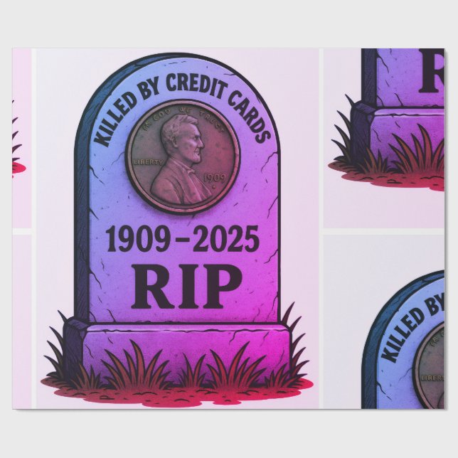   RIP Lincoln Penny – Inflation Tombstone Design  Presentpapper (Platt)