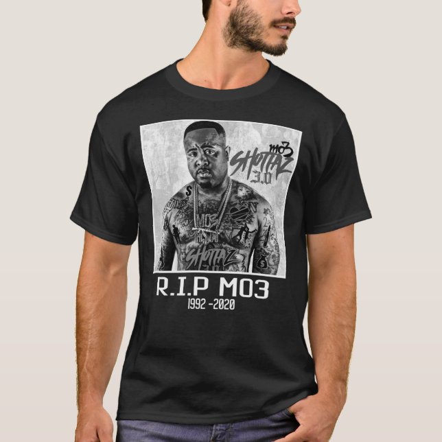 RIP Mo3 Gråskala T Shirt (Framsida)