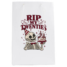 RIP My Twenties 30-årspresent Födelsedagsskelettpr